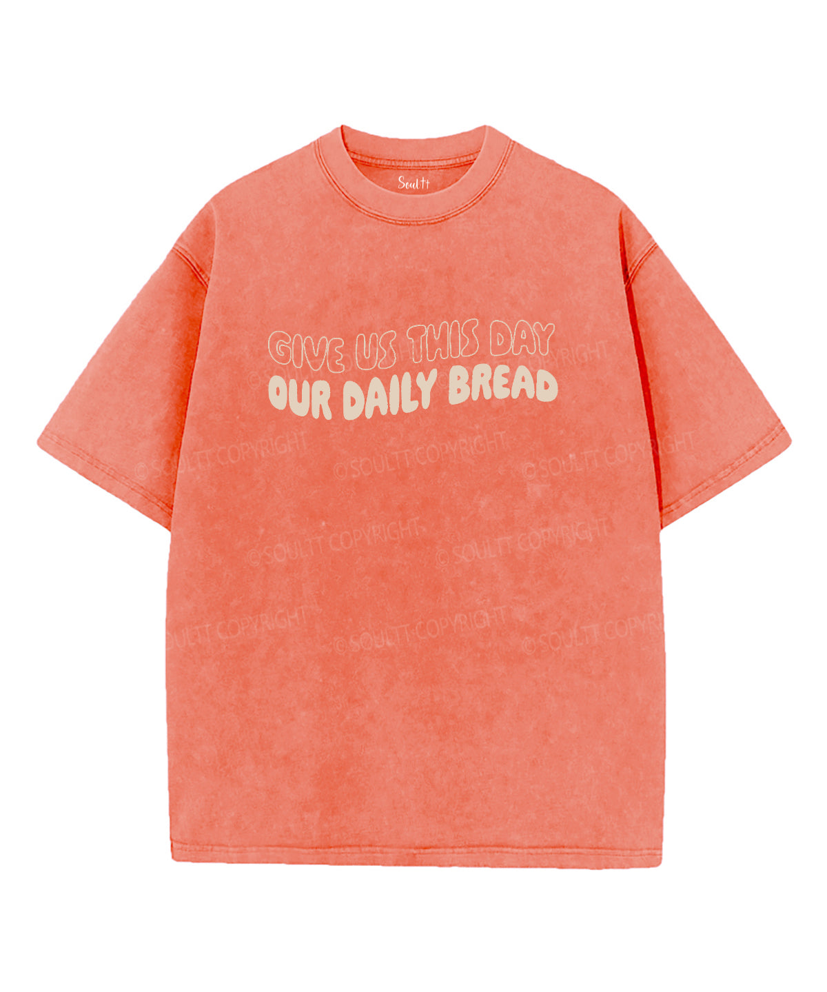 Give Us This Day Double Sided Washed Christian T-shirt