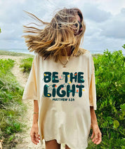 Be The Light Washed Christian T-shirt