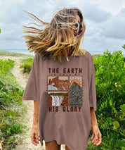 The Earth Is Full Of His Glory Washed Christian T-shirt