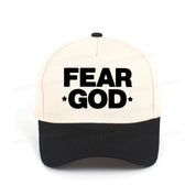 Fear God Embroidered Christian Trucker Hat
