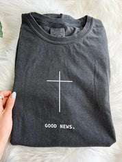 Good News Unisex Washed Christian T-shirt