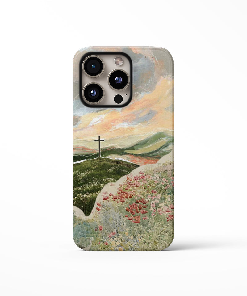 Cross in the Wildflowers Phone Case