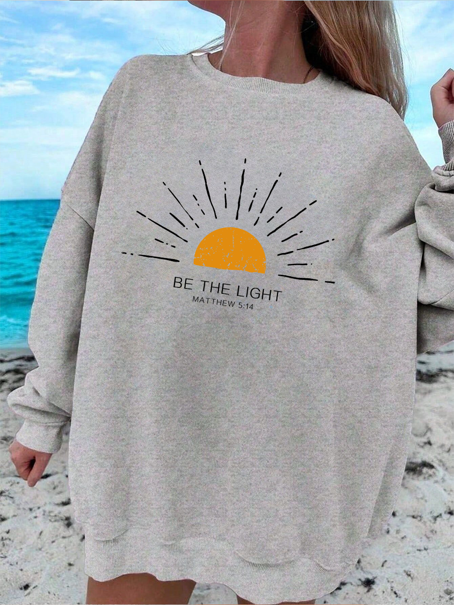 Be The Light Cotton Christian Sweatshirt