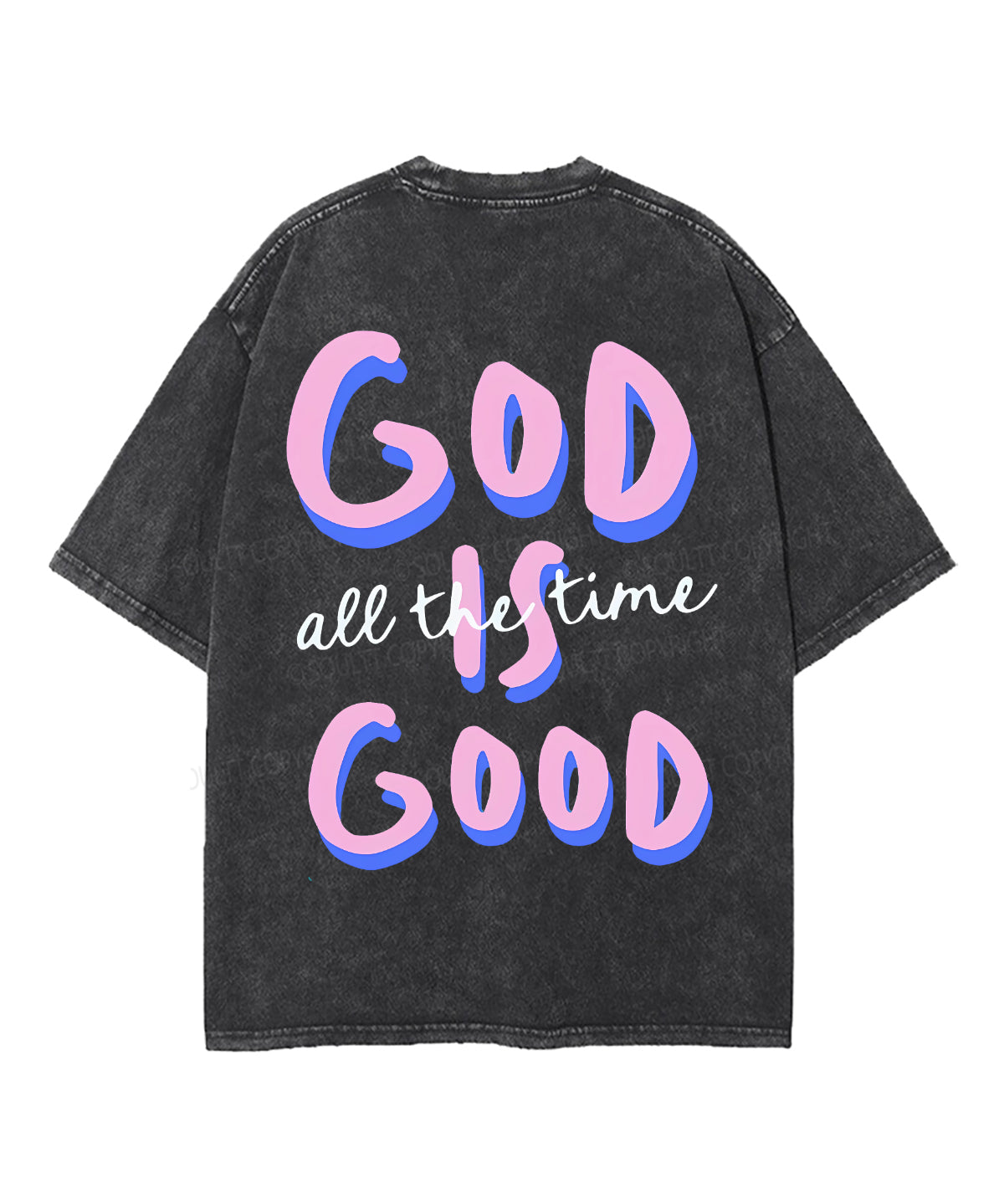 God Is Good Double Sided Unisex Washed Christian T-shirt – Soultt