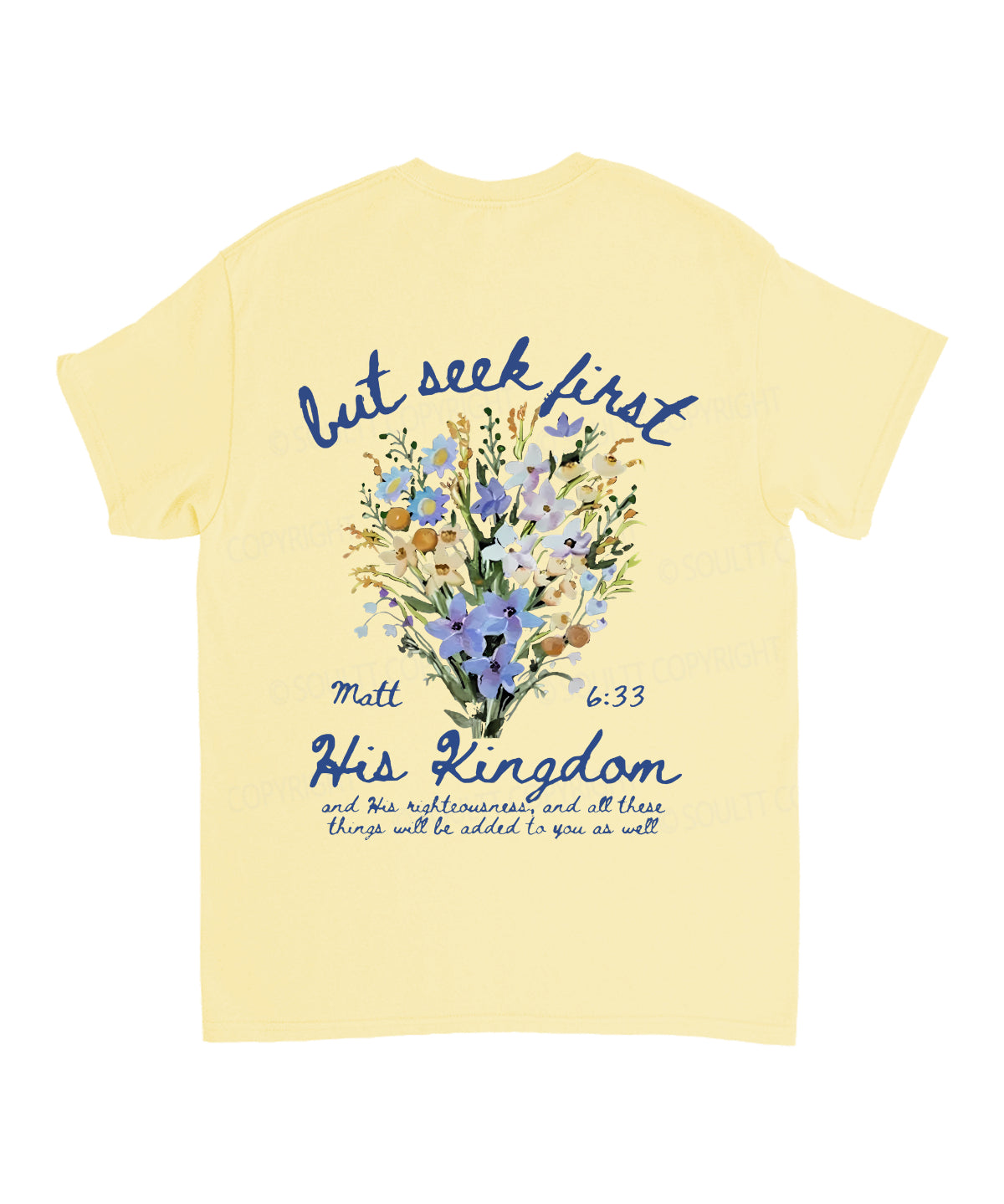 His Kingdom Double Sided Unisex Cotton Christian T-Shirt
