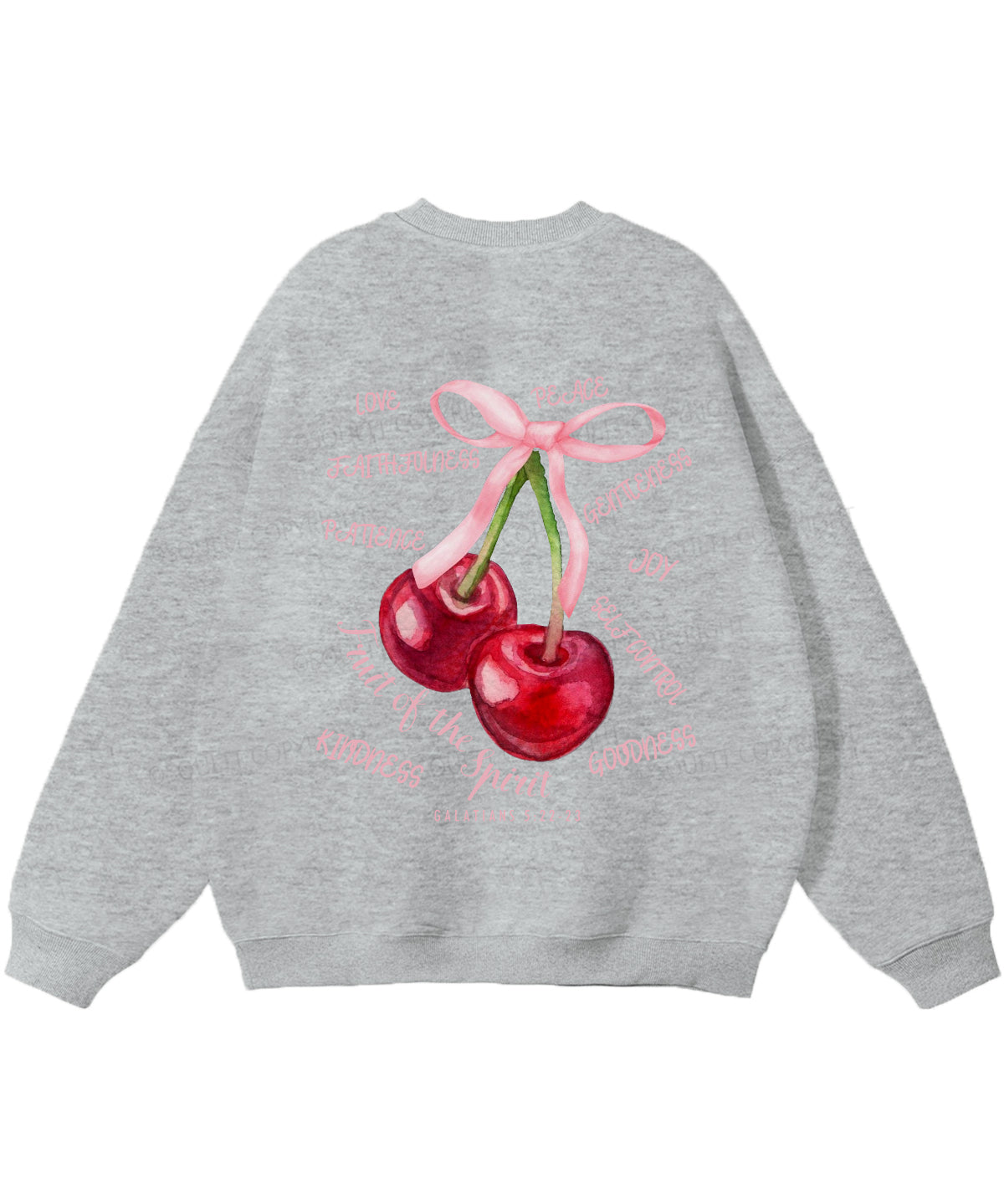Fruit Of The Spirit Double Sided Christian Sweatshirt
