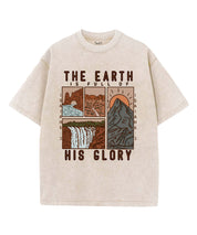 The Earth Is Full Of His Glory Washed Christian T-shirt