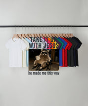 Kids Take It Up With Jesus Double Sided Cotton Christian T-shirt
