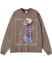 Death Could Not Hold Him Washed Christian Long-sleeve T-shirt