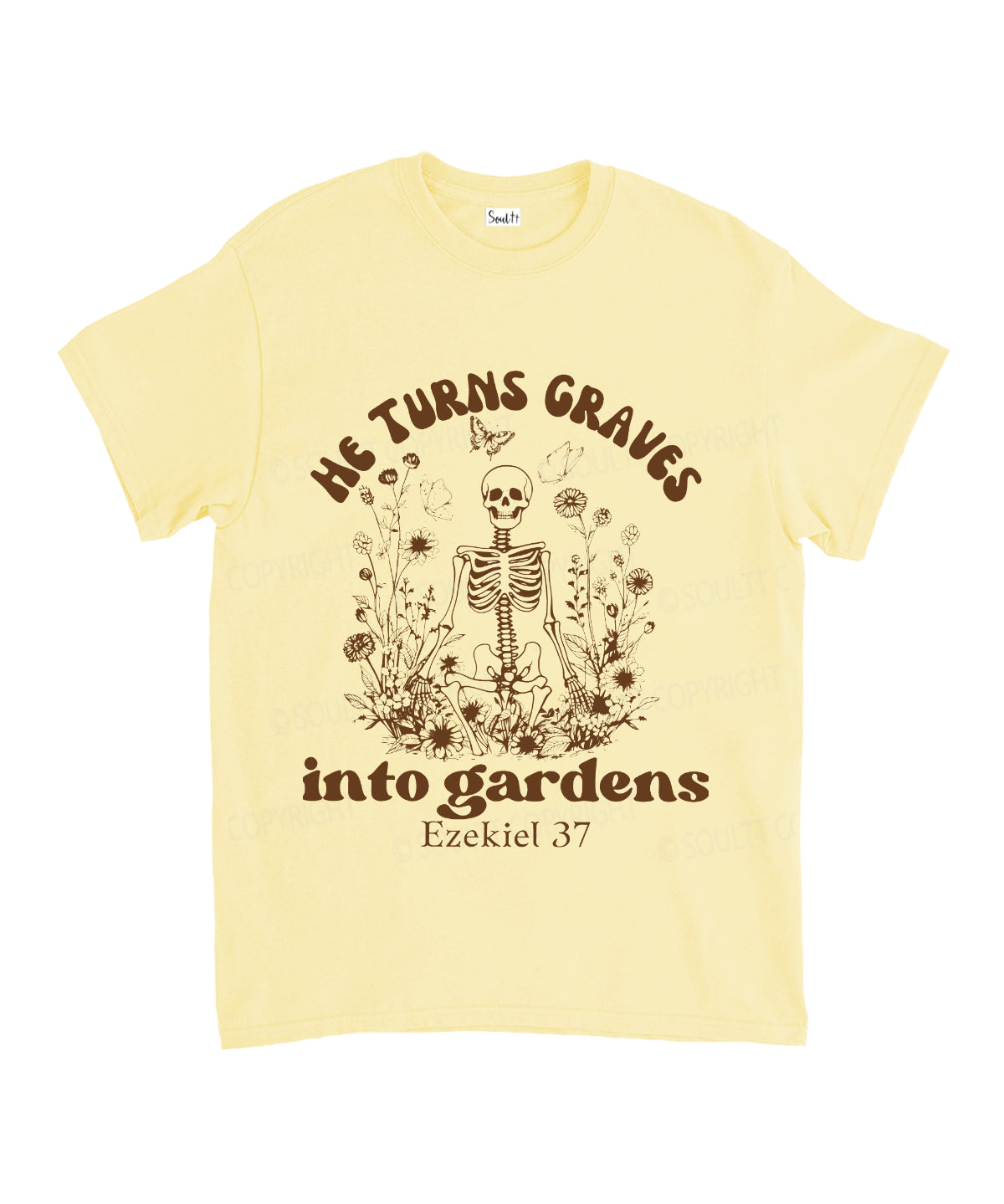 He Turns Graves Unisex Cotton Christian T-Shirt