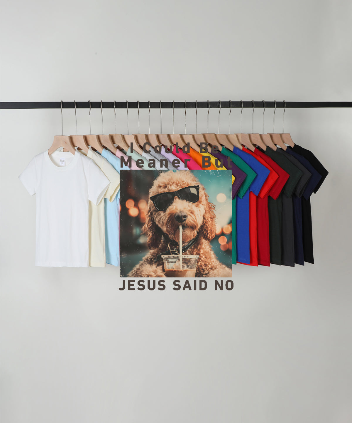 I Could Be Meaner But Jesus Said No Double Sided Kids Cotton Christian T-shirt