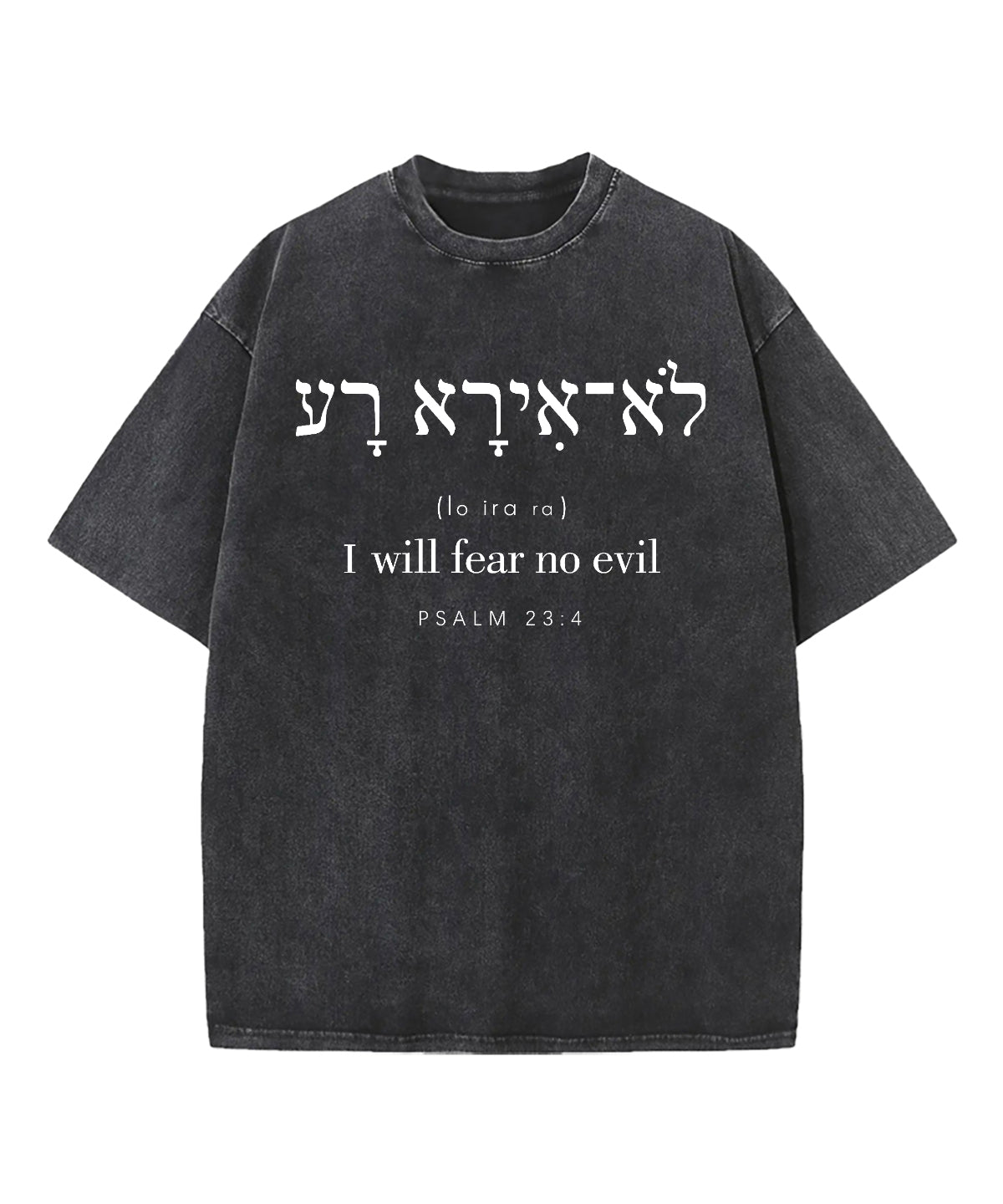 I Will Fear No Evil Washed Christian T shirt Soultt