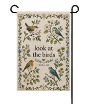 Look at the Birds Christian Garden Flag