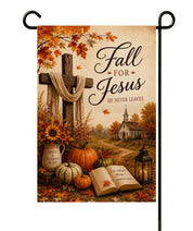 Fall For Jesus Garden Flag