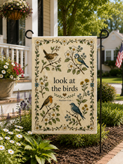 Look at the Birds Christian Garden Flag
