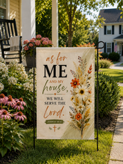 AS For Me And My House Garden Flag