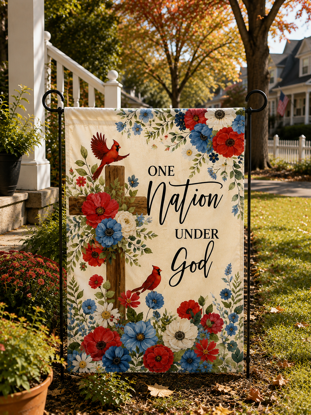 One Nation Under God Garden Flag