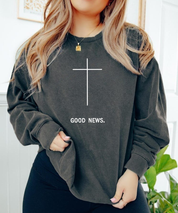 Good News Washed Christian Long-sleeve T-shirt