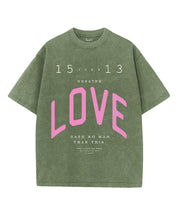 Greater Love Washed Christian T-shirt