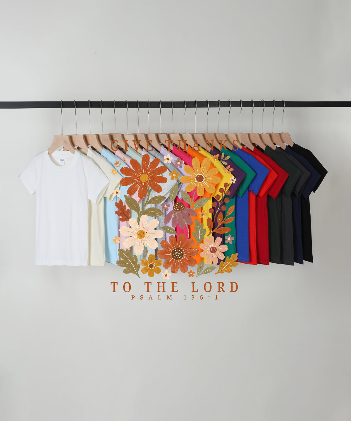 Give Thanks To The Lord Double Sided Kids Cotton Christian T-shirt