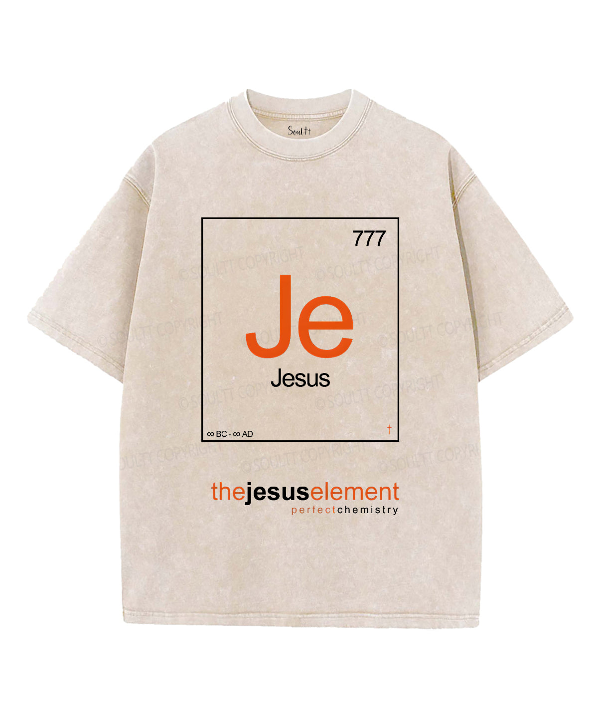 Element Jesus Text Jesus Element Unisex Washed Christian T-shirt – Soultt