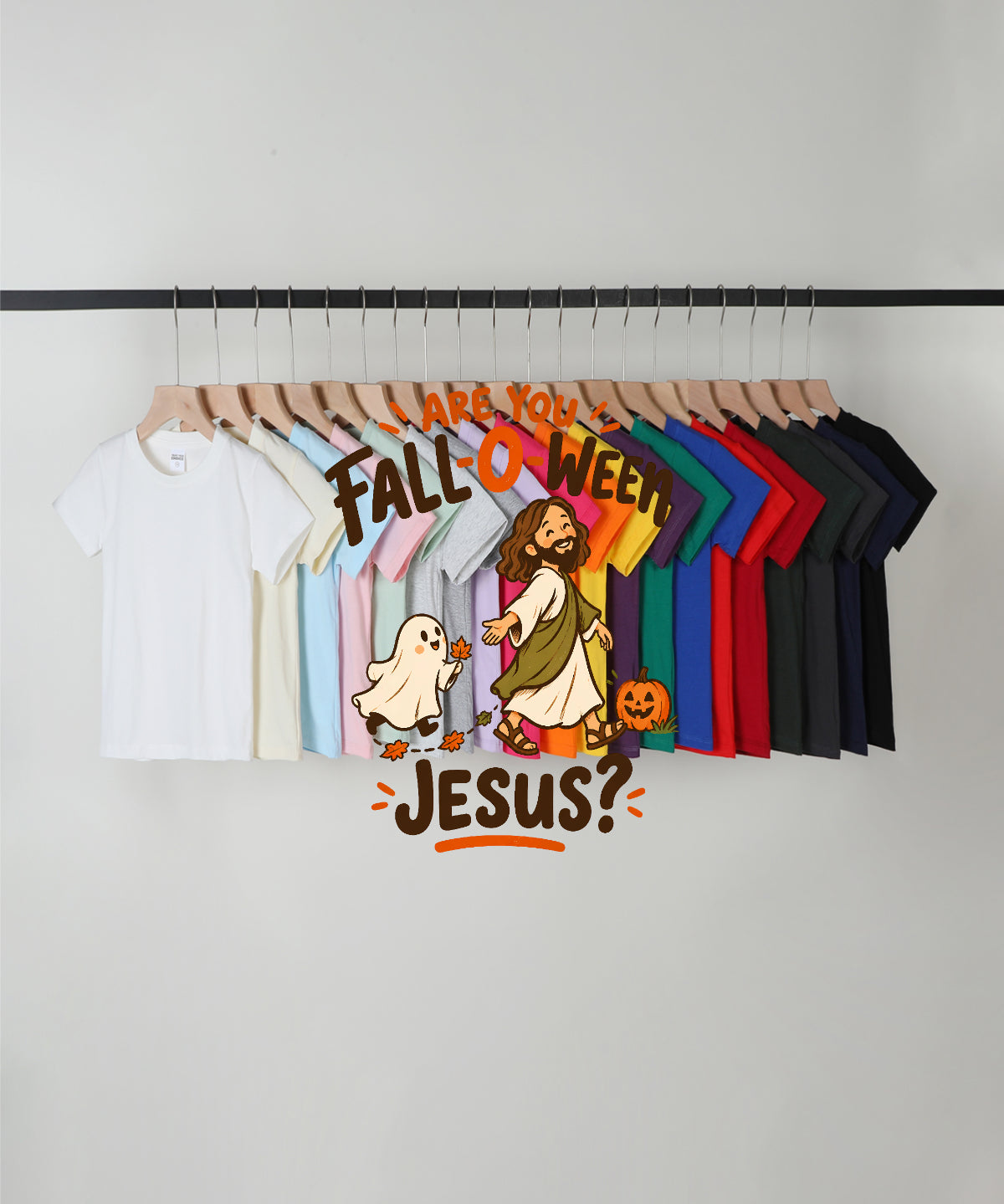 Are You Fall-o-ween Jesus ? Double Sided Kids Cotton Christian T-shirt