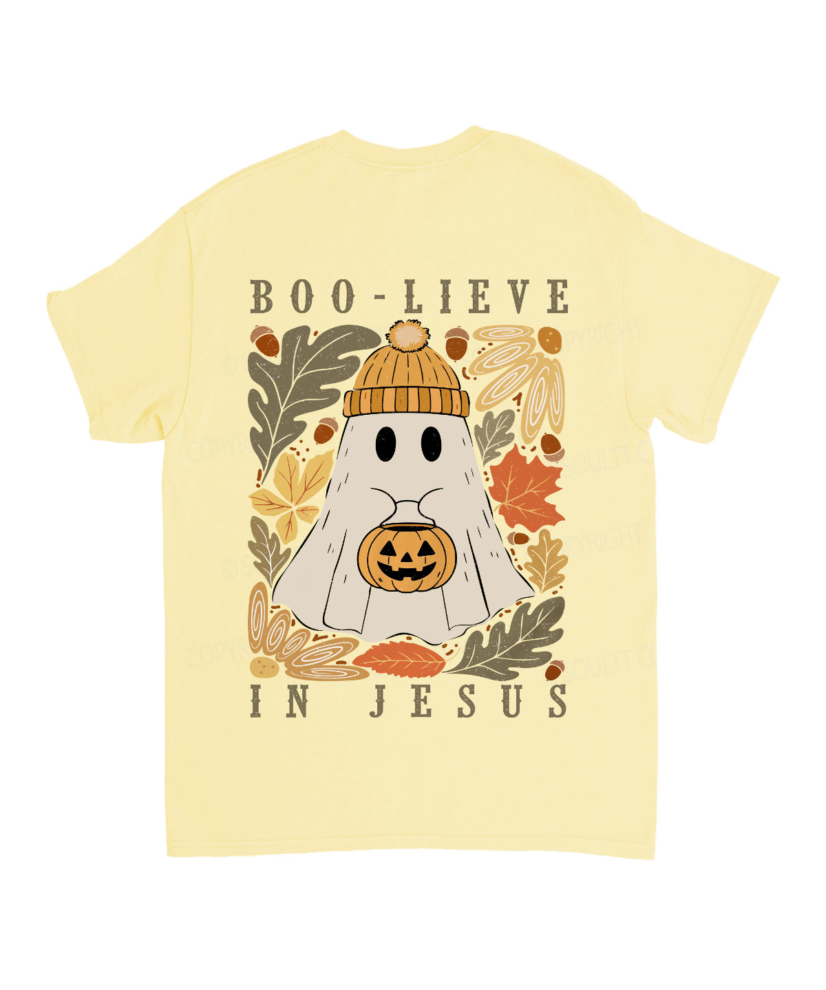 Boolieve In Jesus Double Sided Unisex Cotton Christian T-Shirt