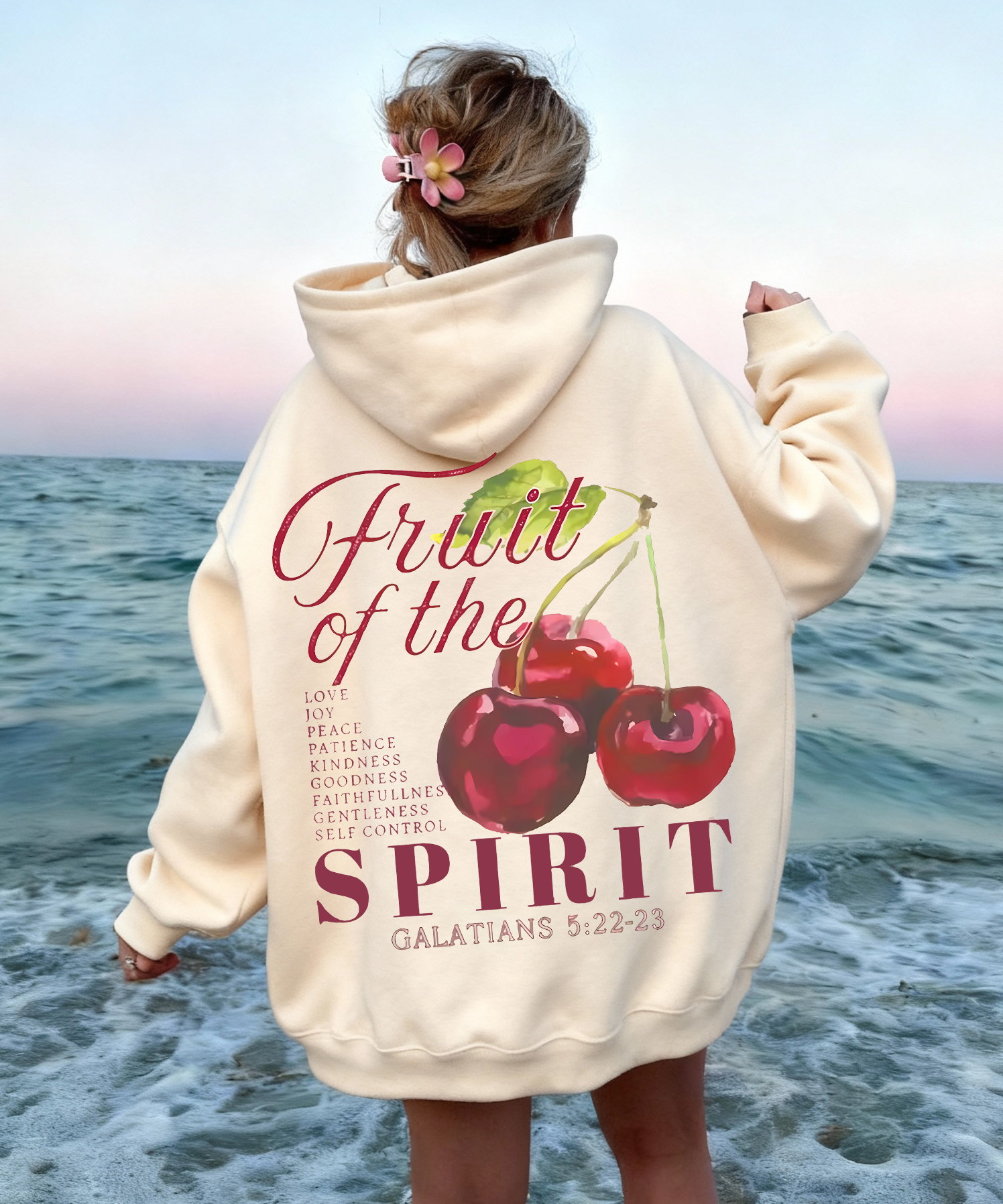 Fruit Of The Spirit Double Sided Christian Hoodie