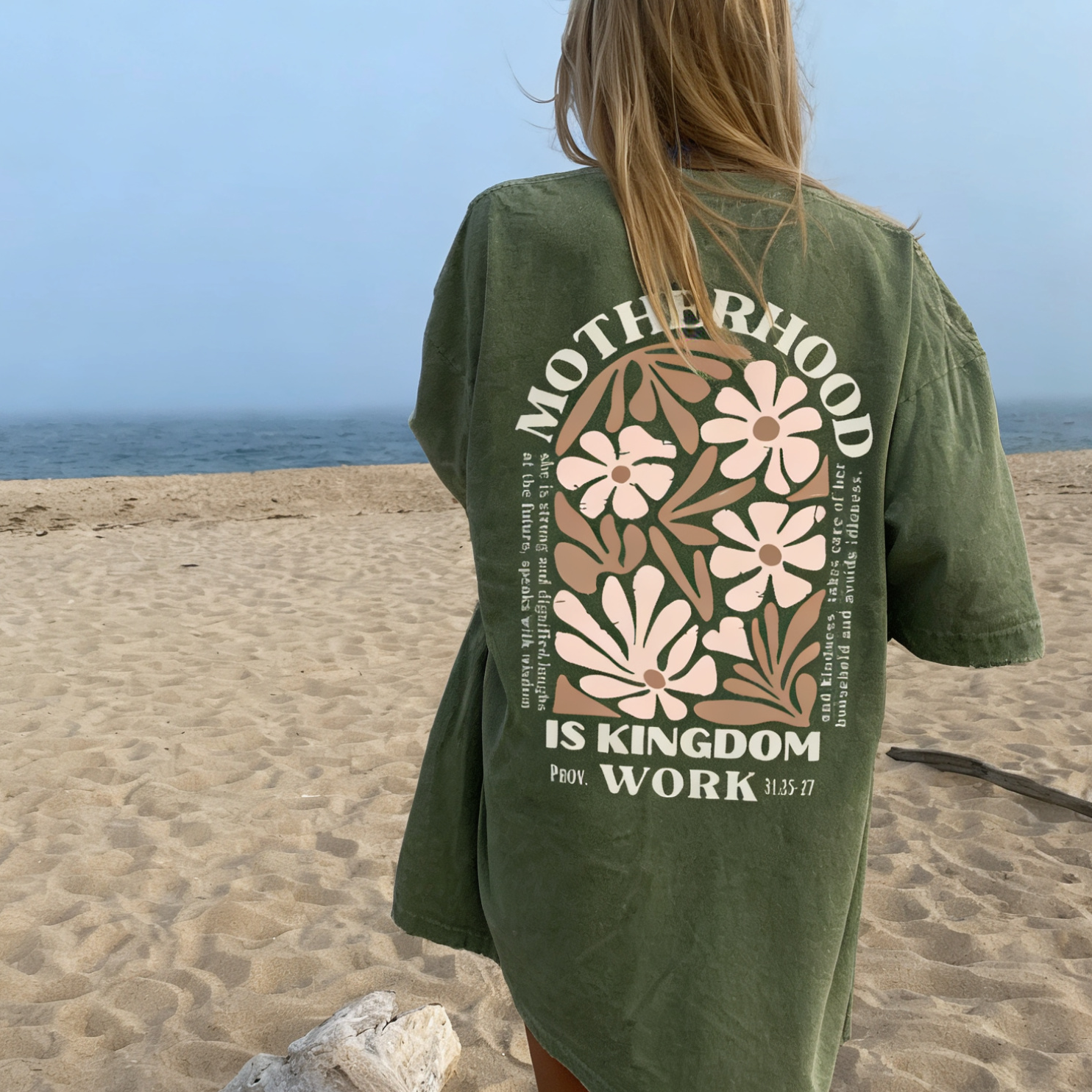 She Is Clothed With Strength And Dignity Double Sided Unisex Washed Ch ...