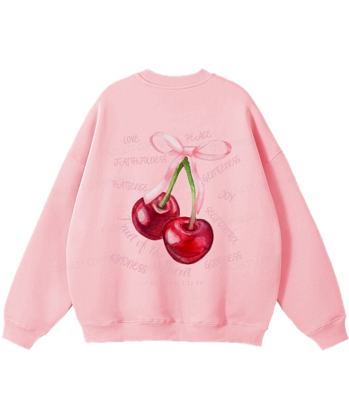 Fruit Of The Spirit Double Sided Christian Sweatshirt