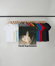 God is Still Working On My Facial Expressions Double Sided Kids Cotton Christian T-shirt