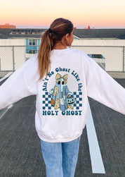 Halloween Holy Ghost Double Sided Christian Sweatshirt