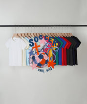 Soccer Double Sided Kids Cotton Christian T-shirt